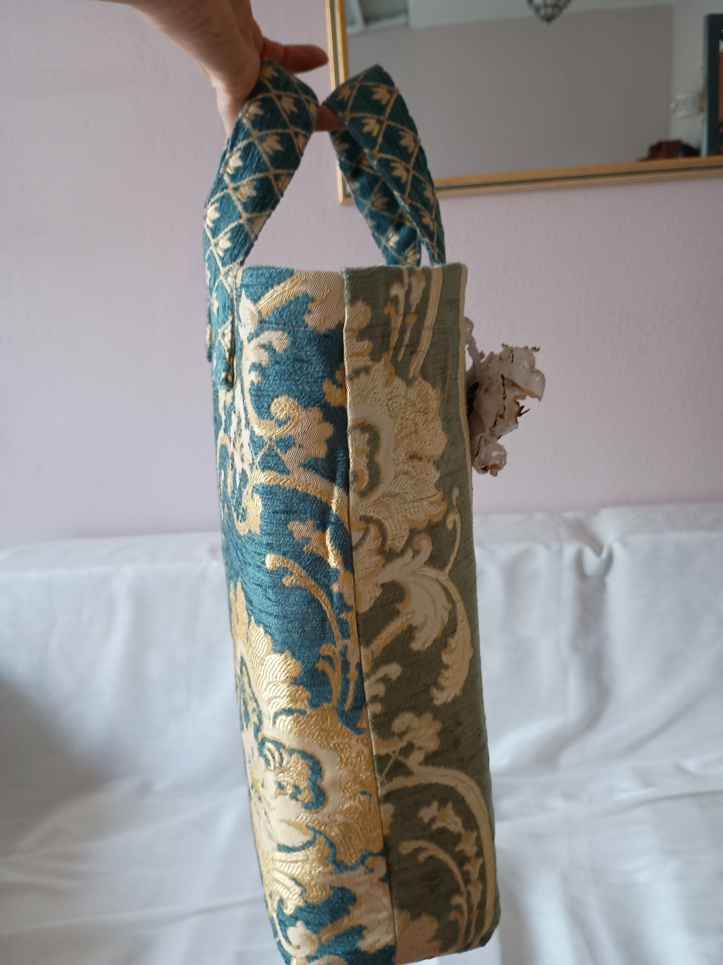 💚 "Verde Reale" – Borsa artigianale unica