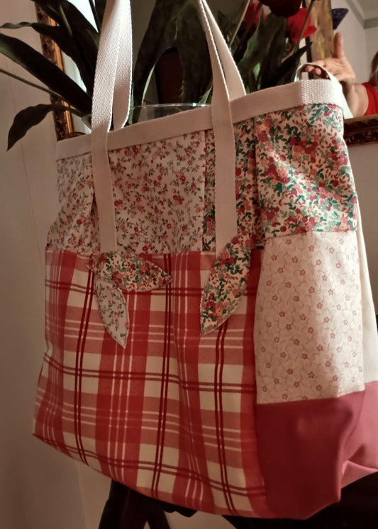 "Campagna Felice" – Borsa maxi artigianale, romantica e funzionale